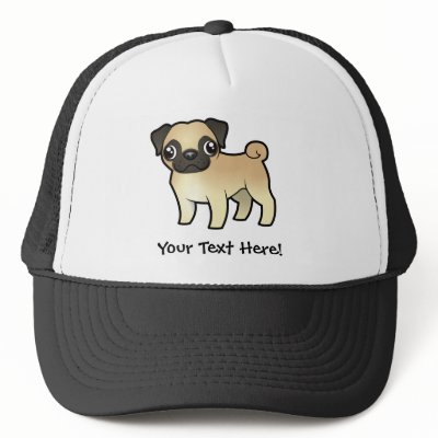 Cartoon Pug Hat