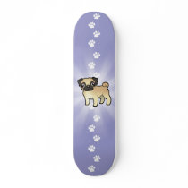 Cartoon Pug Skate Board Decks
