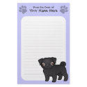 Cartoon Pug stationery