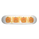 Cartoon Pumpkin. Halloween. Skate Board Deck