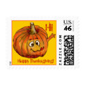 Cartoon Pumpkin Small Postage postage by zooogle Cartoon Pumpkin Small Postage postage