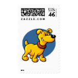 Cartoon Puppy Dog Postage Stamp
