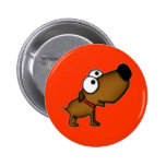 Cartoon Puppy Pinback Buttons