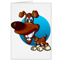 Cartoon Puppy Smiling cards