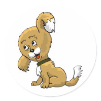 Cartoon Puppy stickers by White_Wedding Cartoon Puppy stickers