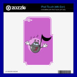 CARTOON PURPLE GRAY MUSIC NOTE SINGING MUSICAL FUN skins