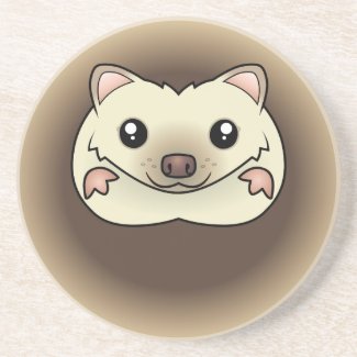 Cartoon Pygmy Hedgehog Coaster Cute Cartoon Pygmy Hedgehog Coaster