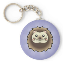 Cartoon Pygmy Hedgehog Keychains