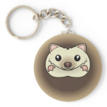 Cartoon Pygmy Hedgehog keychains