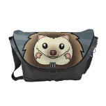 Cartoon Pygmy Hedgehog Messenger Bag