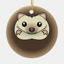 Cartoon Pygmy Hedgehog Ornaments