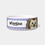 Cartoon Pygmy Hedgehog Cat Water Bowls