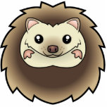 Cartoon Pygmy Hedgehog Photo Cut Out