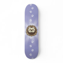 Cartoon Pygmy Hedgehog Skate Board Deck
