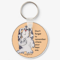 Cartoon Rabbit Cute Personalized Keychains by zooogle Cartoon Rabbit Cute Personalized Keychains