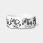 Cartoon Rabbit (floppy ear smooth hair) Cat Food Bowls