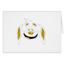 Cartoon Rabbit Hip Hop Fan Greeting Cards