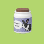 Cartoon Rabbit (uppy ear smooth hair) Candy Dish
