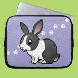 Cartoon Rabbit (uppy ear smooth hair) Laptop Computer Sleeve