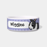 Cartoon Rabbit (uppy ear smooth hair) Cat Bowls