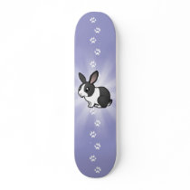 Cartoon Rabbit (uppy ear smooth hair) Skateboard