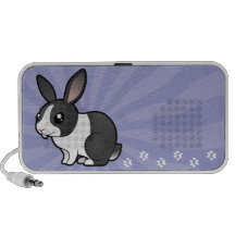 Cartoon Rabbit (uppy ear smooth hair) Travel Speakers