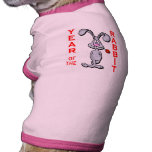 Cartoon Rabbit Yr of the Rabbit Gifts Dog Tee Shirt