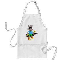 Cartoon Raccoon Aprons
