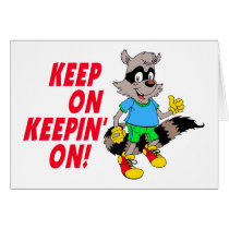 Cartoon Raccoon cards