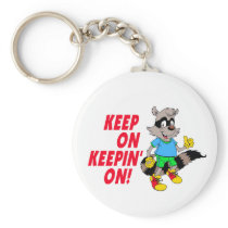 Cartoon Raccoon Keychain