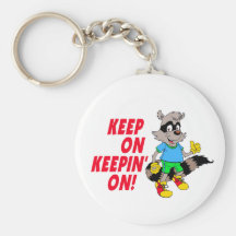 Cartoon Raccoon Keychain