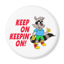Cartoon Raccoon magnets