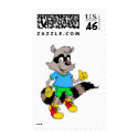 Cartoon Raccoon postage