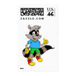 Cartoon Raccoon postage