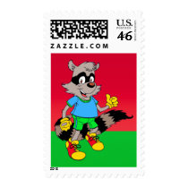 Cartoon Raccoon Postage