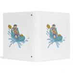 cartoon rafting grahic design vinyl binder