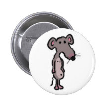 Cartoon Rat Button