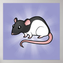 Cartoon Rat Print