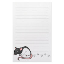 Cartoon Rat Custom Stationery