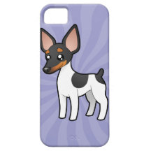 Cartoon Rat Terrier / Toy Fox Terrier iPhone 5 Covers