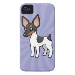 Cartoon Rat Terrier / Toy Fox Terrier iPhone 4 Case
