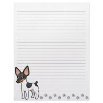Cartoon Rat Terrier / Toy Fox Terrier Customized Letterhead