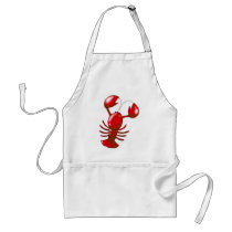 Cartoon red lobster apron