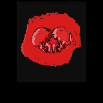 Cartoon Red Skulls t-shirts