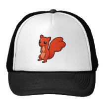 Cartoon Red Squirrel hats