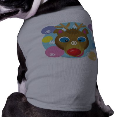 Cartoon Reindeer Dog Shirts by wingedturtle