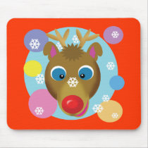 Cartoon Reindeer Mousepad