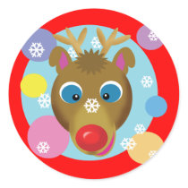 Cartoon Reindeer Stickers