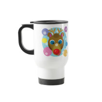 Cartoon Reindeer Travel Mugs by wingedturtle Cartoon Reindeer Travel Mugs