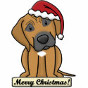 Cartoon Rhodesian Ridgeback Christmas Ornament photo sculptures by MenagerieMayhem Cartoon Rhodesian Ridgeback Christmas Ornament photo sculptures